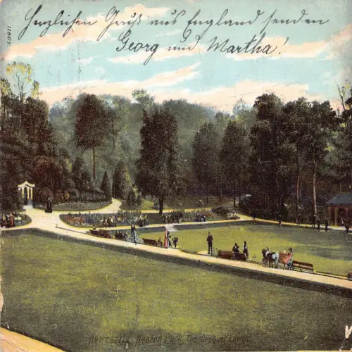 A665 England 1905 Heaton Park Newcastle Vintage Postkarte