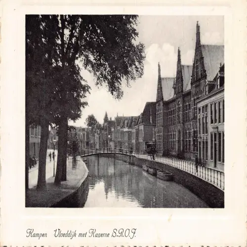 A665 Niederlande Kampen Vloeddijk traf Kazerne Kaserne WWII 1943 Feldpostkarte