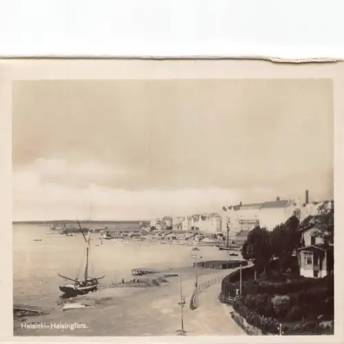 A666 Finnland Helsinki Helsingfors Hafen Boote RPPC Postkarte