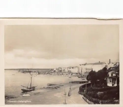 A666 Finnland Helsinki Helsingfors Hafen Boote RPPC Postkarte