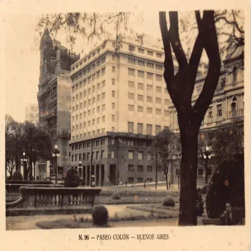 A666 Argentinien Buenos Aires Paseo Colon RPPC Postkarte
