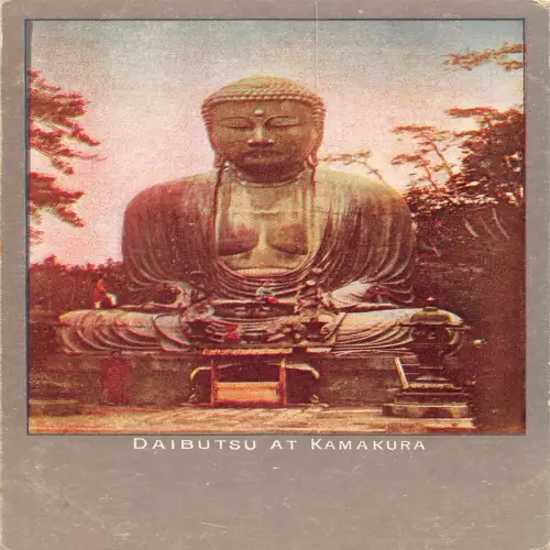 L475 Japan Daibutsu in Kamakura Große Bronze Buddha Statue Postkarte