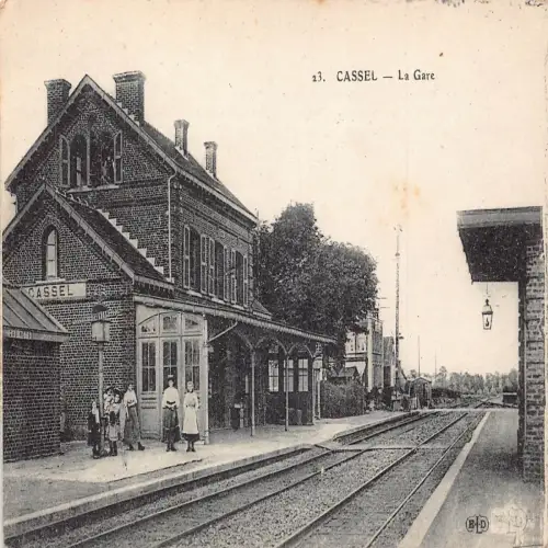 A692 Deutschland Kassel Gare Bahnhof Eisenbahn Vintage Postkarte