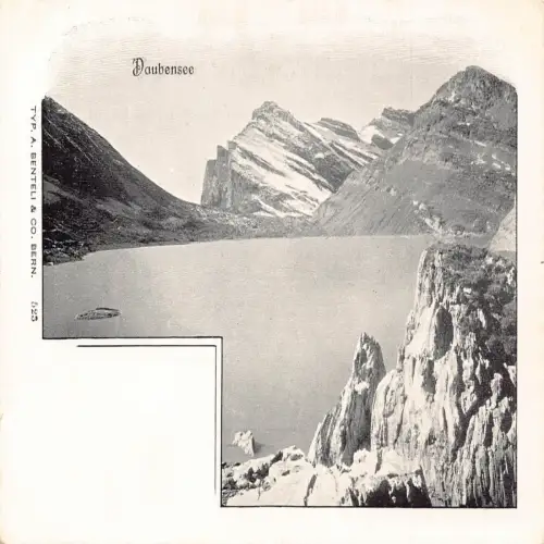 A693 Schweiz Daubensee Klippen Vintage Postkarte