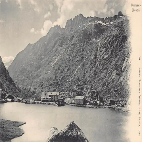 A693 Schweiz Grimsel-Hospiz Vintage Postkarte