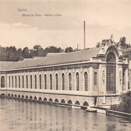A693 Schweiz Genf Batiment des Forces Motrices du Rhone Postkarte