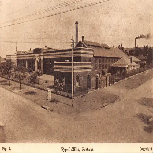 A694 Südafrika Royal Mint Pretoria Industrie Vintage Postkarte