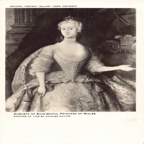 A706 National Portrait Gallery London Augusta von Sachsen-Gotha Prinzessin Postkarte