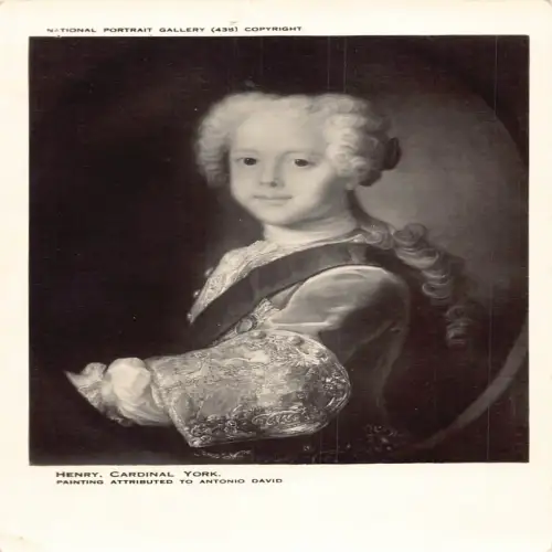 A706 National Portrait Gallery London Henry Cardinal York Art A David Postkarte