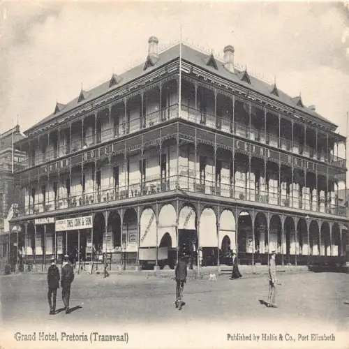 A708 Südafrika Grand Hotel Pretoria Thos Cook & Son Henochsberg Postkarte