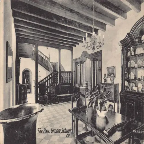 A708 Südafrika The Hall Groote Schuur Kapstadt Vintage Postkarte
