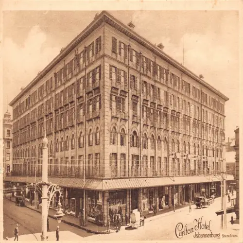 A708 Südafrika Johannesburg Carlton Hotel Vintage Postkarte