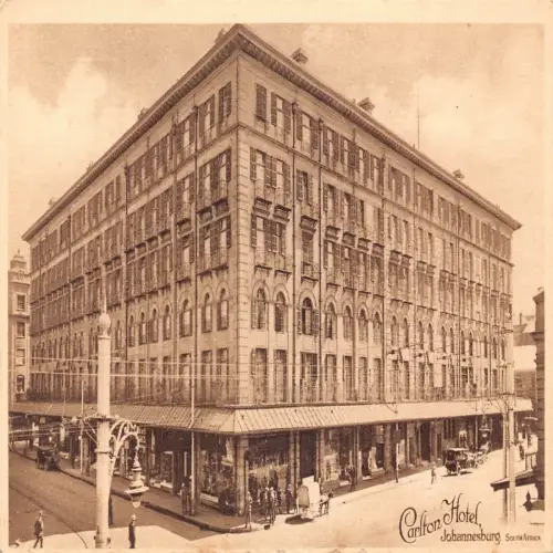 A708 Südafrika Johannesburg Carlton Hotel Vintage Postkarte