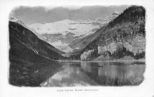 A708 Kanada Lake Louise Rocky Mountains Vintage Postkarte