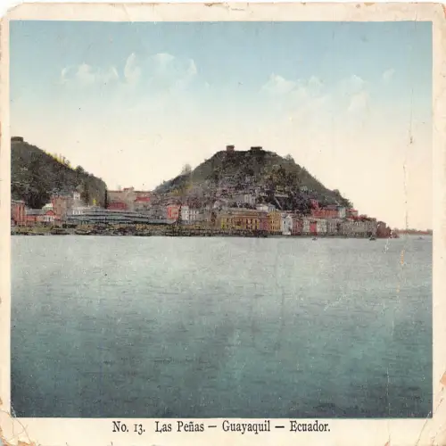 L476 Ecuador Guayaquil 1934 Las Penas Vintage Postkarte