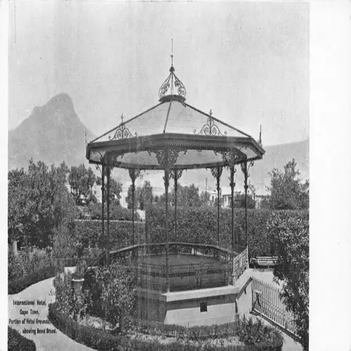 A709 Südafrika International Hotel Kapstadt Band Stand Vintage Postkarte