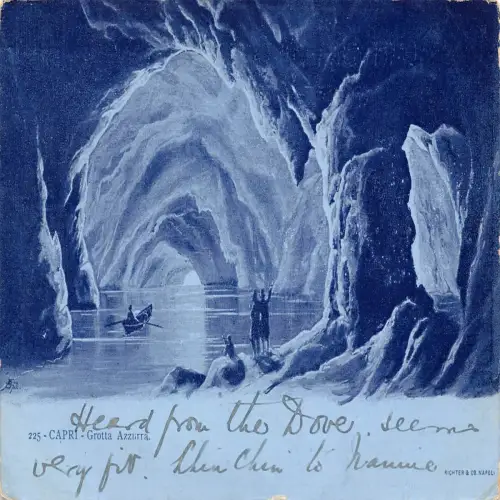 A709 Italien Capri Grotta Azzurra Höhle Vintage Postkarte