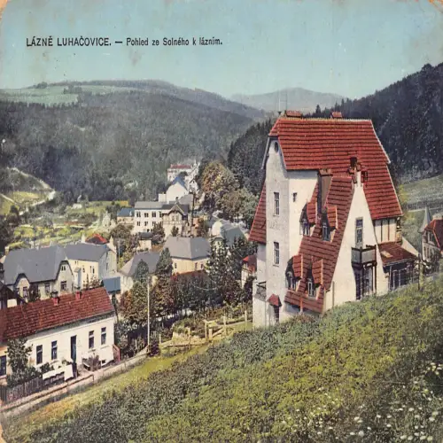 L476 Tschechien Latium Luhacovice 1928 alte Postkarte