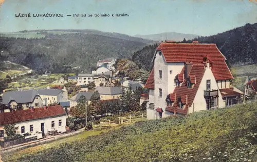 L476 Tschechien Latium Luhacovice 1928 alte Postkarte