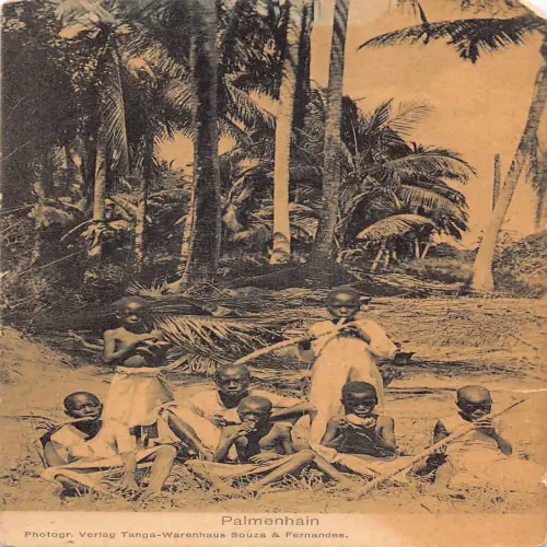 L477 Papua Neuguinea Tanga ethnische Kinder Vintage Postkarte