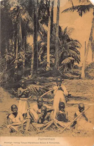 L477 Papua Neuguinea Tanga ethnische Kinder Vintage Postkarte