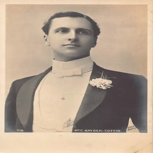 A716 Edwardianischer britischer Schauspieler Herr C Hayden Sarg Portrait Postkarte