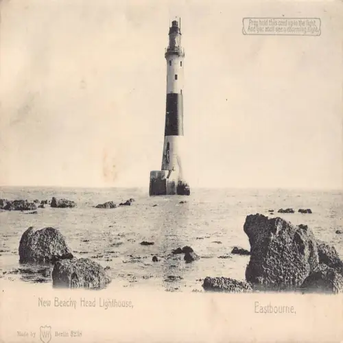A718 England Eastbourne New Beachy Head Leuchtturm Postkarte