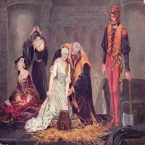 A719 Kunstausführung von Lady Jane Grey von Paul de la Roche Tate Galerie Postkarte
