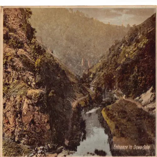 B128 England Eingang Dovedale Vintage Postkarte