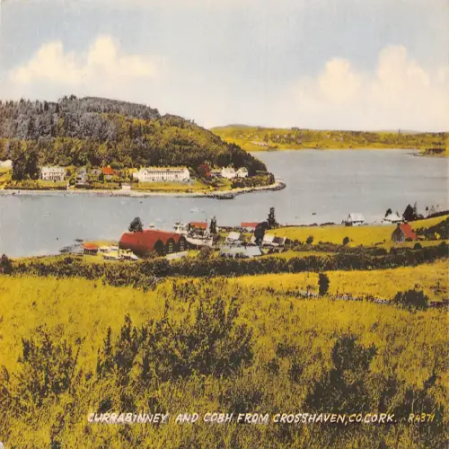 B126 Irland 1958 Currabinney und Cobh aus Crosshaven Cork Postkarte