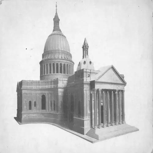 A723 England St Paul's Cathedral London Modell Vintage Postkarte