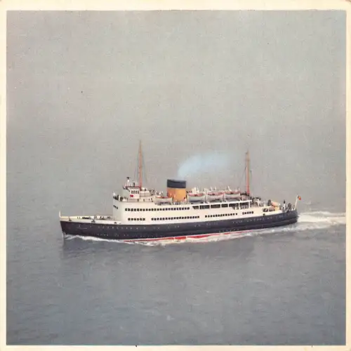 A724 Dampfschiff Schiff Koning Albert Dover-Ostend Line Vintage Postkarte
