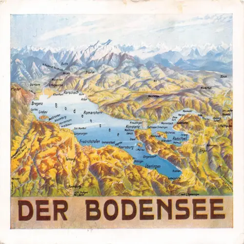 B134 Deutschland Der Bodensee Weichen Vintage Postkarte