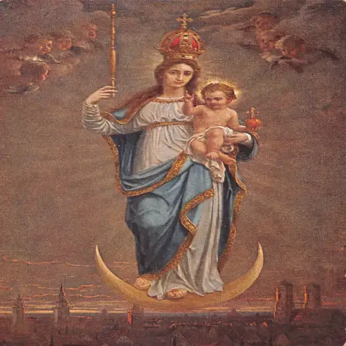B135 Heiliger Schutzpatron von Bayern Religiöse Kunst Nach Pieter de Witte Postkarte
