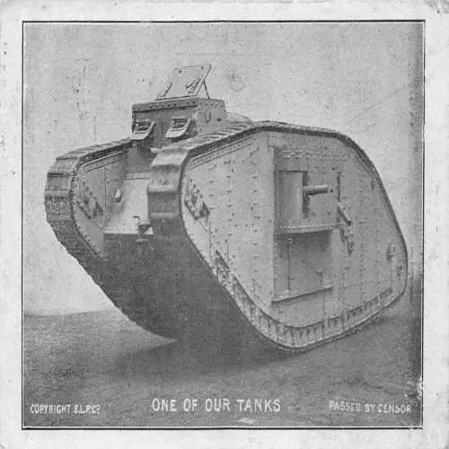 A725 Militär England 1918 Einer unserer Panzer Vintage Postkarte