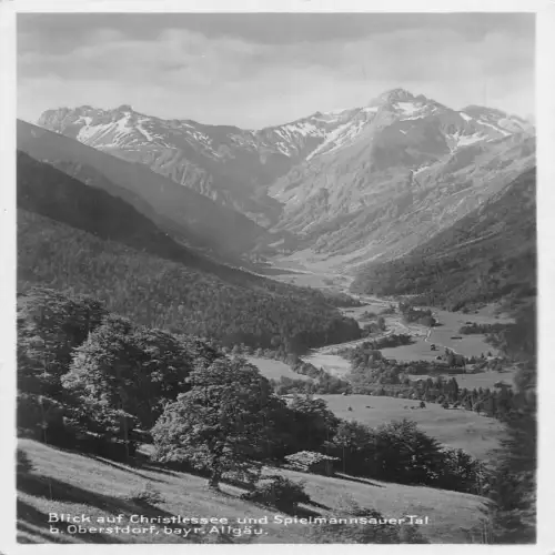 A727 Deutschland Blick auf Christlessee Spielmannsauer Oberstdorf Allgau Postkarte