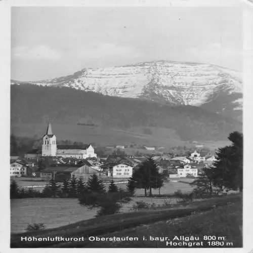A727 Deutschland 1930 Höhenluftkurort Oberstaufen i Bayr Allgäu Hochgrat Postkarte