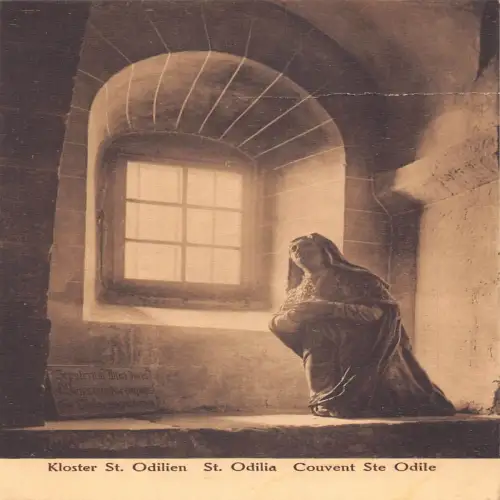 A727 Frankreich Kloster St Odilien Couvent Kloster Kirche Vintage Postkarte