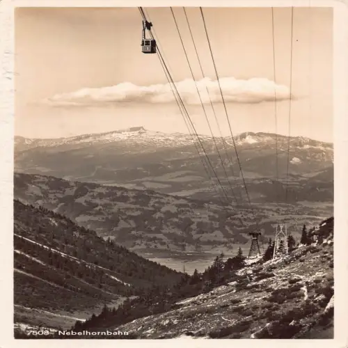 A727 Deutschland 1937 Nebelhornbahn Oberstdorf i bayr Allgäu Seilbahn Postkarte