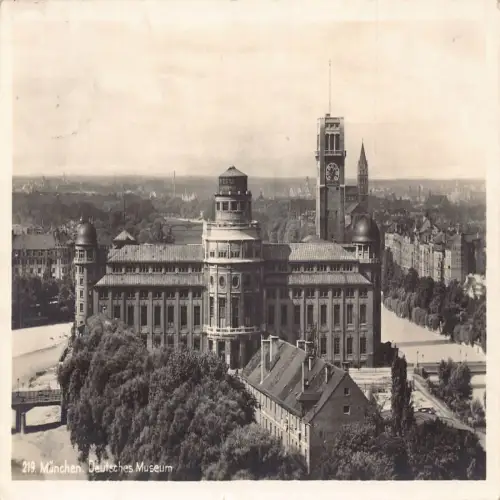 A727 Deutschland München München 1927 Deutsches Museum RPPC Vintage Postkarte