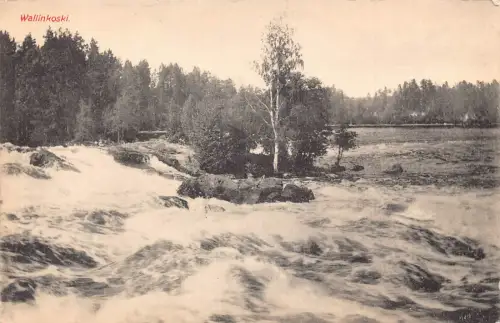 L478 Finnland Suomi Wallinkoski Vintage Postkarte