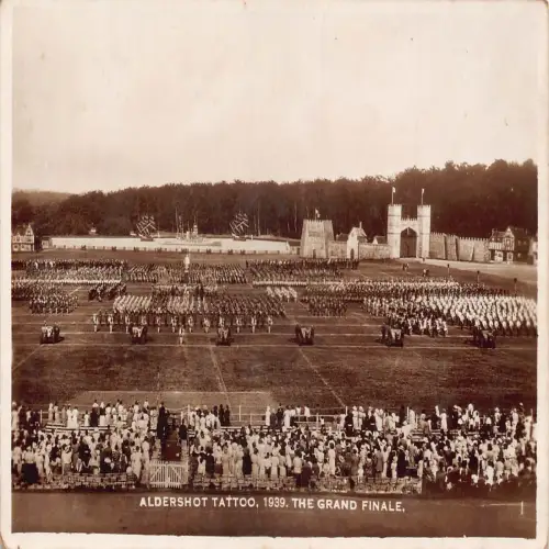 A731 Sport Militär 1939 WWII Aldershot Tattoo Großes Finale Vintage Postkarte