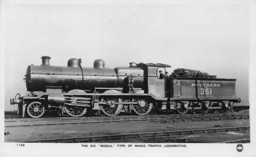A738 Dampflok SR Buckeltyp Mischverkehr Lokomotive Vintage Postkarte
