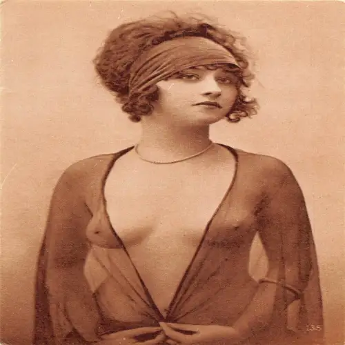 L480 Glamour Nude Risque Beauty Reprint Postkarte
