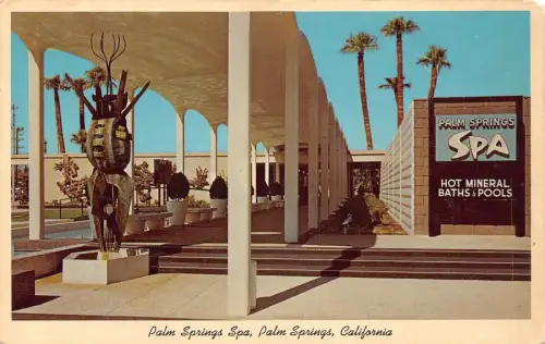 A740 US Kalifornien Palm Springs Palm Springs Spa Vintage Postkarte