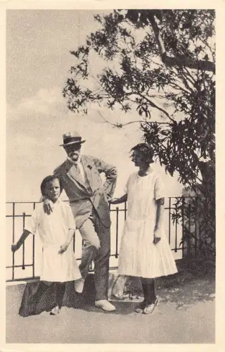 B140 Tschechoslowakischer Präsident Tomas Masaryk in Sizilien Herbertovi 1924 Postkarte