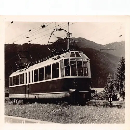 A742 Deutschland Glaeserne Zug Eisenbahndirektion Lok München RPPC Postkarte