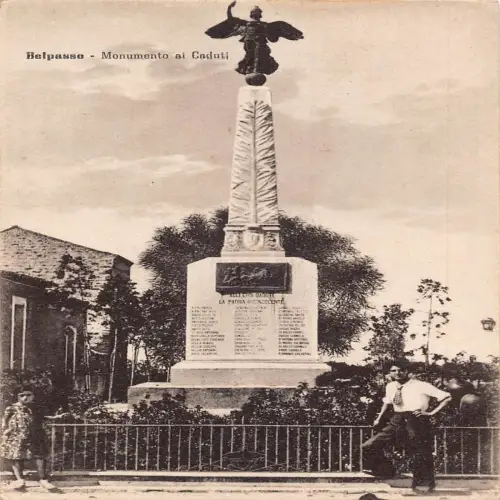 A746 Italien Belpasso Monumento ai Caduti Denkmal Vintage Postkarte
