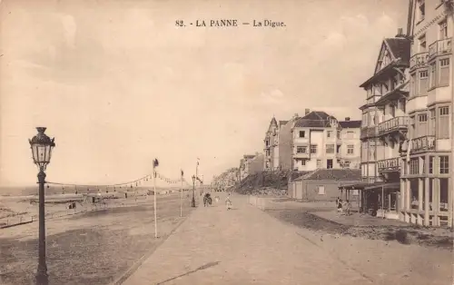 A747 Belgien La Panne La Digue Vintage Postkarte