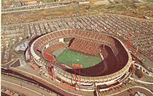 A752 US Candlestick Park Stadium San Francisco Vintage Postkarte